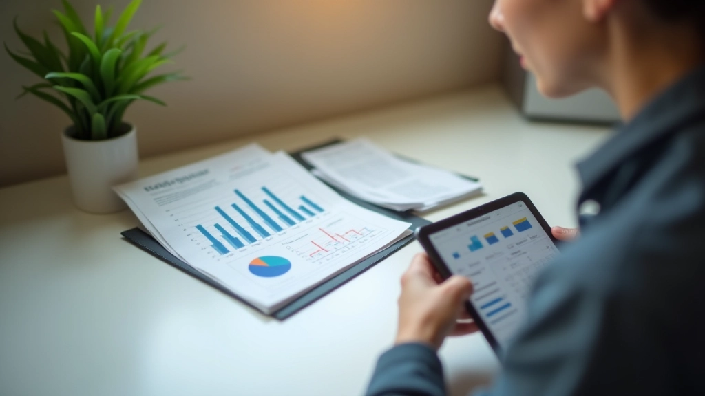 Financial review workspace with documents and analysis