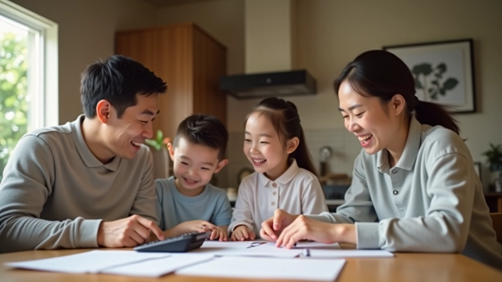 Family celebrating together in a comfortable home setting with smiles and positive energy