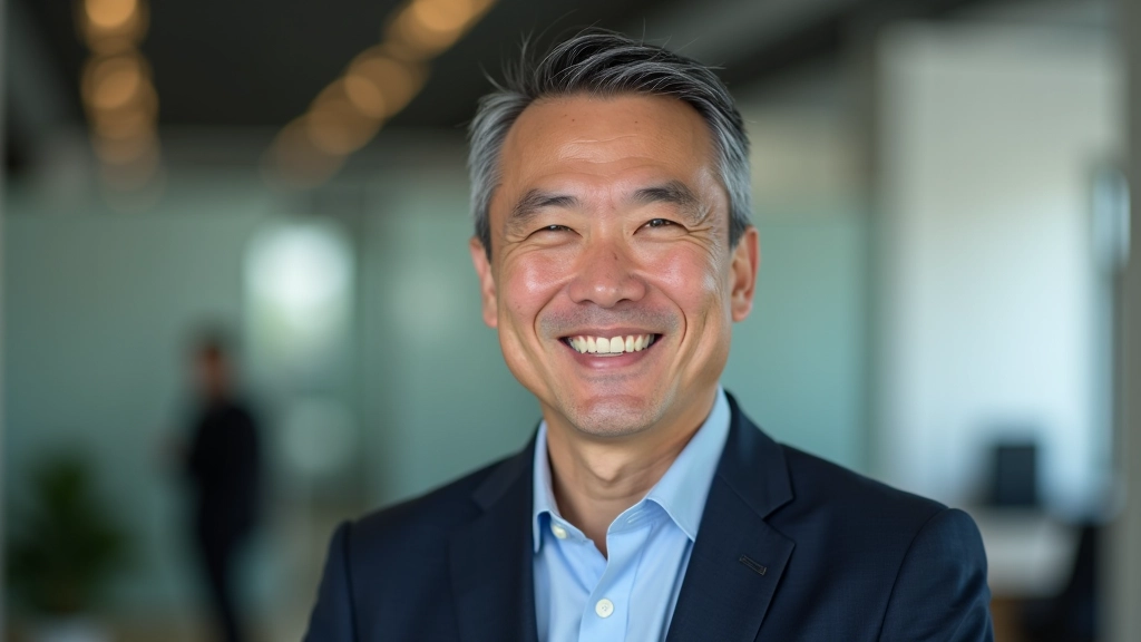 Financial educator and founder with warm professional demeanor